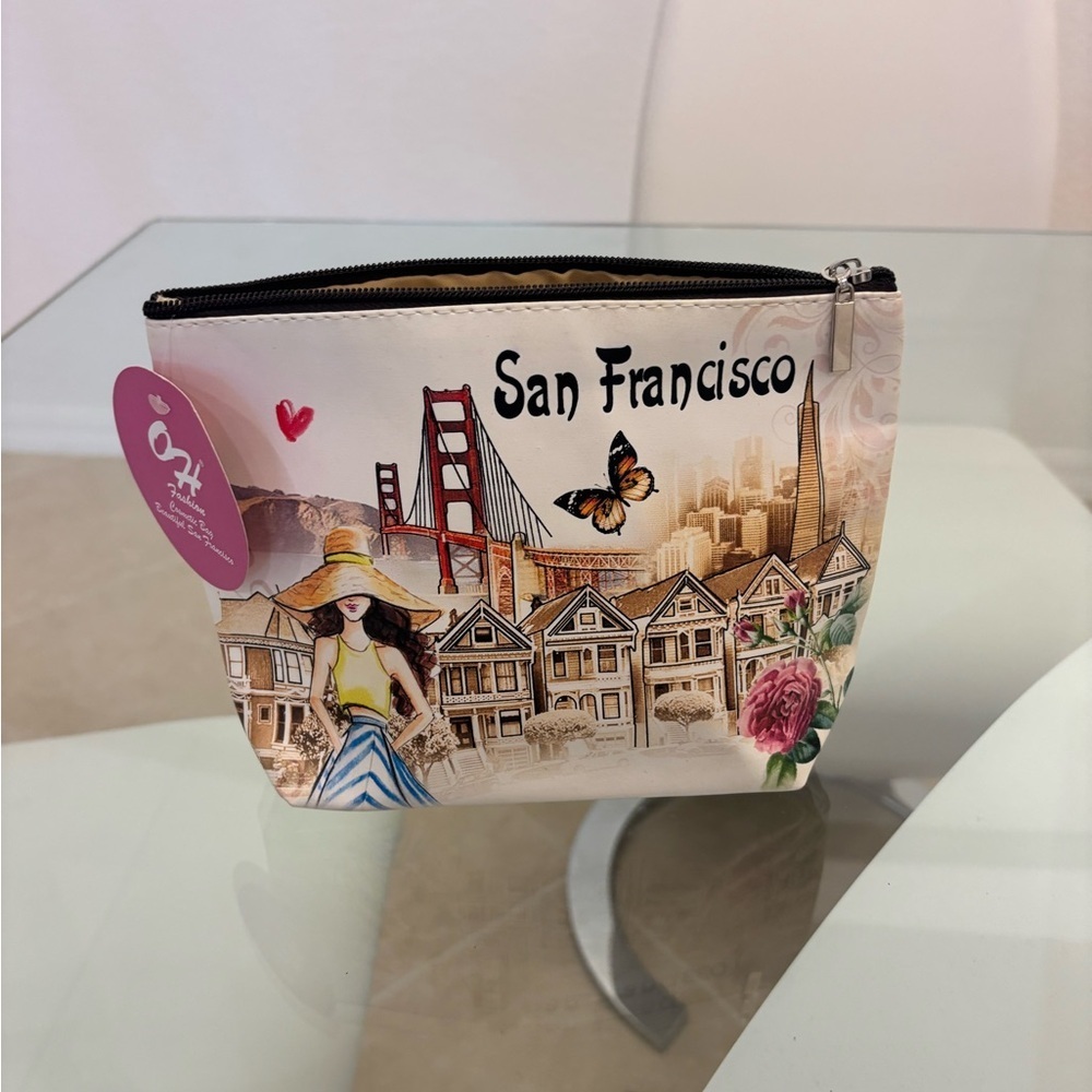 San Francisco Themed Cosmetic Bag